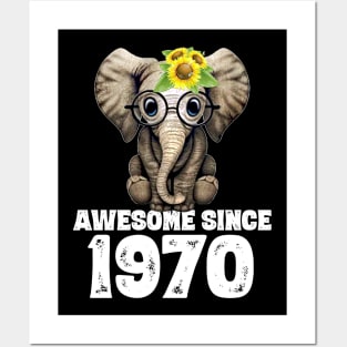 Awesome since 1970 50 Years Old Bday Gift 50th Birthday Posters and Art